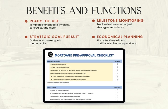 Home Loan Pre-approval Checklist, Mortgage Prequalification Checklist ...